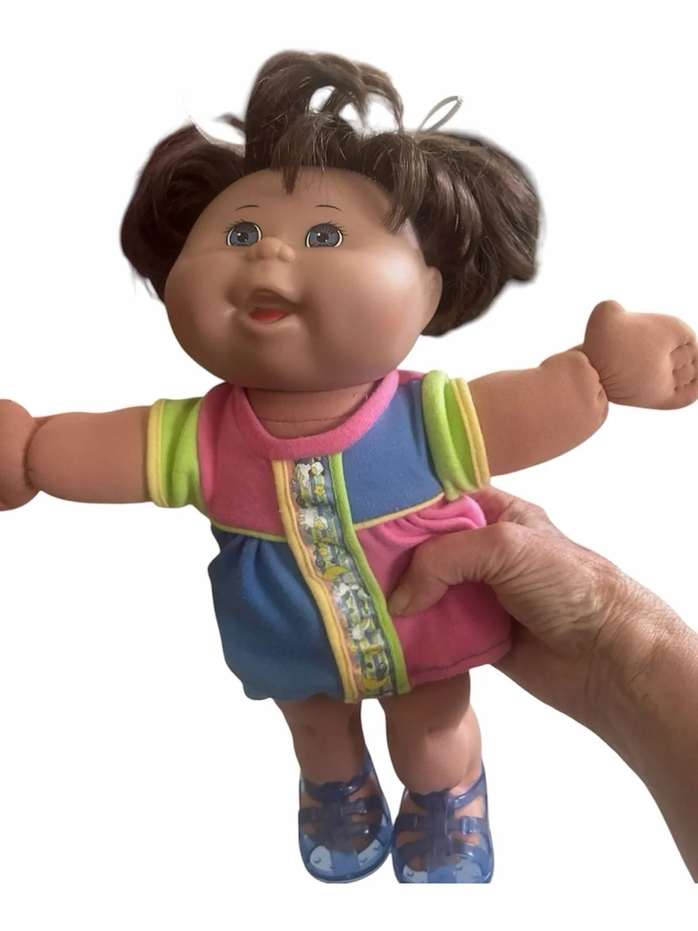 1996 Vintage Mattel Cabbage Patch Style Doll – Pink, Blue, Green